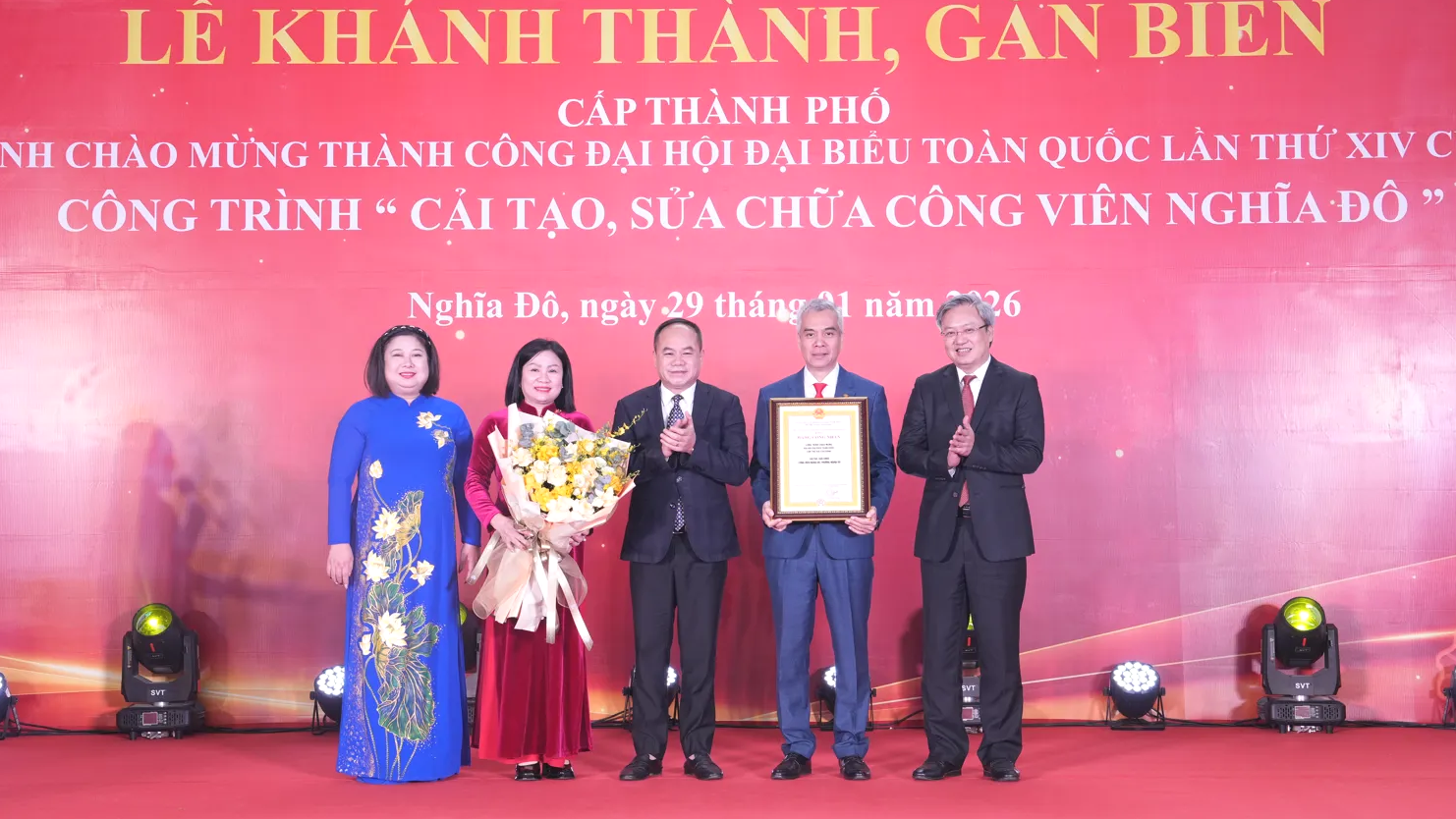 Khánh thành Dự án cải tạo, sửa chữa Công viên Nghĩa Đô