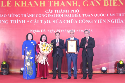 Khánh thành Dự án cải tạo, sửa chữa Công viên Nghĩa Đô