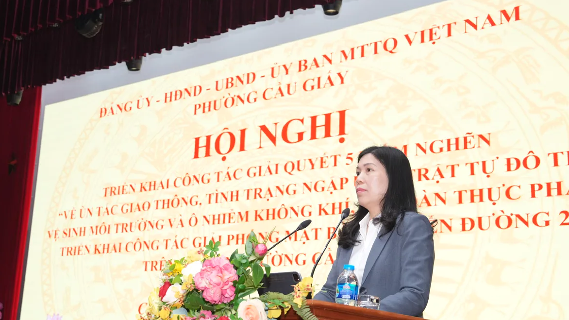 Phường Cầu Giấy: sự hài lòng của người dân là thước đo giải quyết 5 “điểm nghẽn” đô thị