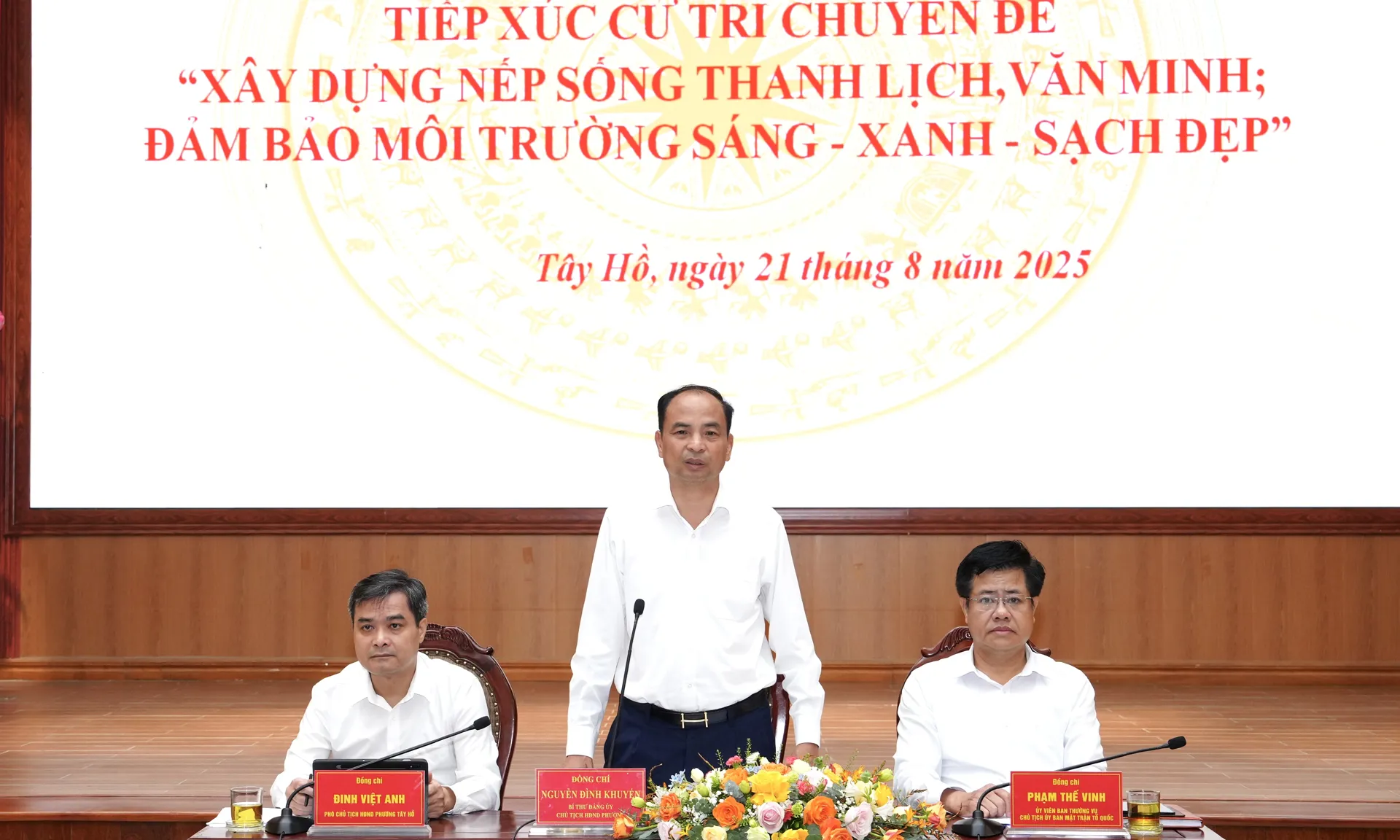 Bàn giải pháp xây dựng phường Tây Hồ "Sáng – Xanh - Sạch - Đẹp"