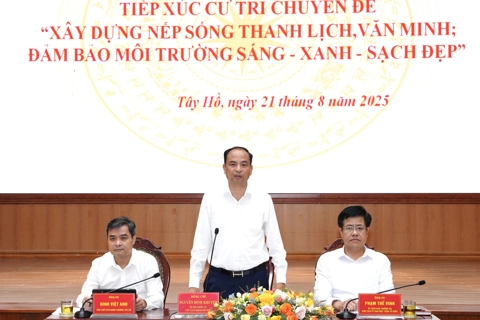 Bàn giải pháp xây dựng phường Tây Hồ "Sáng – Xanh - Sạch - Đẹp"
