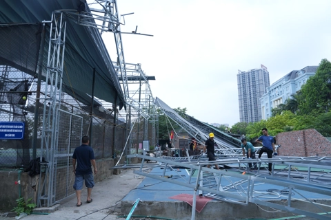 Quận Cầu Giấy: cưỡng chế vi phạm trật tự xây dựng tại ô đất D34
