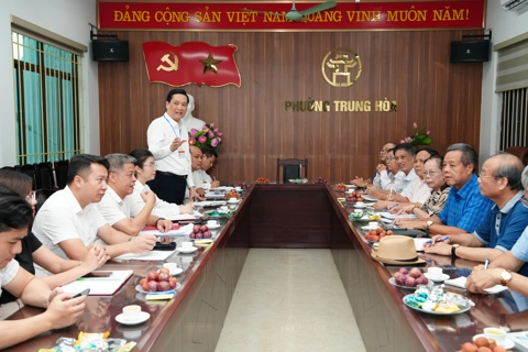 Yên Hoà: lắng nghe ý kiến đại diện dân cư sau điều chỉnh địa giới hành chính