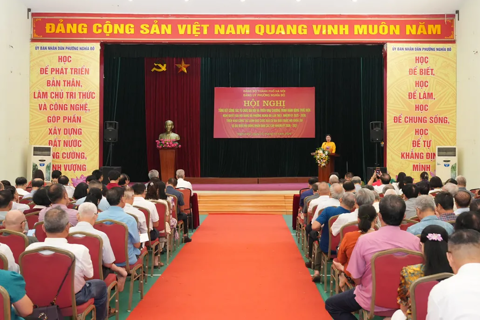 Nghĩa Đô: triển khai chương trình thực hiện Nghị quyết Đại hội Đảng bộ phường lần thứ I