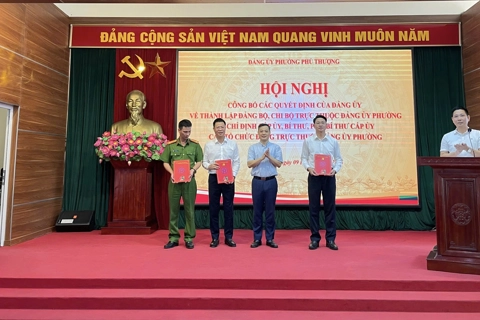  Phường Phú Thượng: thành lập 21 tổ chức cơ sở Đảng
