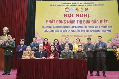 Nghĩa Đô: phát động đợt thi đua đặc biệt chào mừng thành công Đại hội XIV của Đảng
