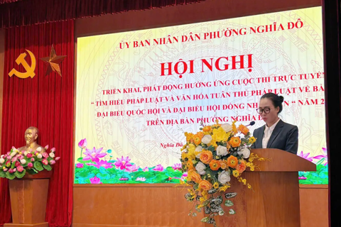 Nghĩa Đô: lan tỏa tinh thần thượng tôn pháp luật hướng tới ngày hội bầu cử 2026