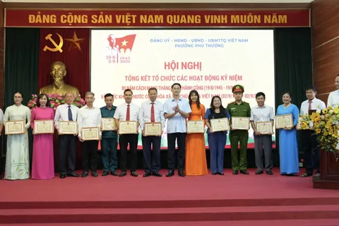 Phú Thượng: tổng kết các hoạt động kỷ niệm Quốc khánh 2/9