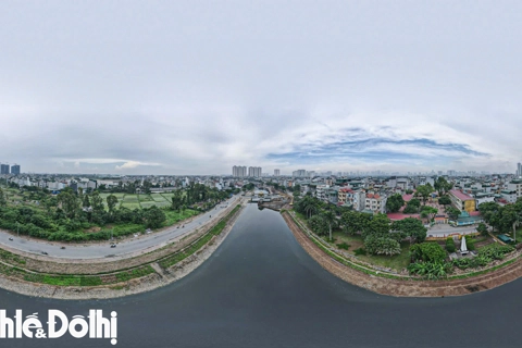 Hình ảnh về sông Tô Lịch sau 3 ngày được bổ cập nước từ hồ Tây