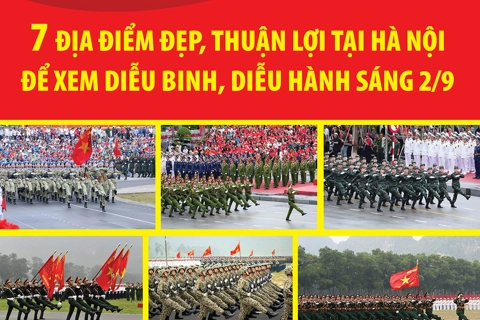 7 địa điểm đẹp, thuận lợi tại Hà Nội để xem diễu binh, diễu hành sáng 2/9