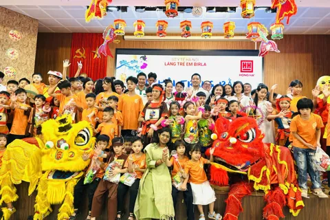 Trung thu đong đầy yêu thương tại Làng Trẻ em Birla Hà Nội