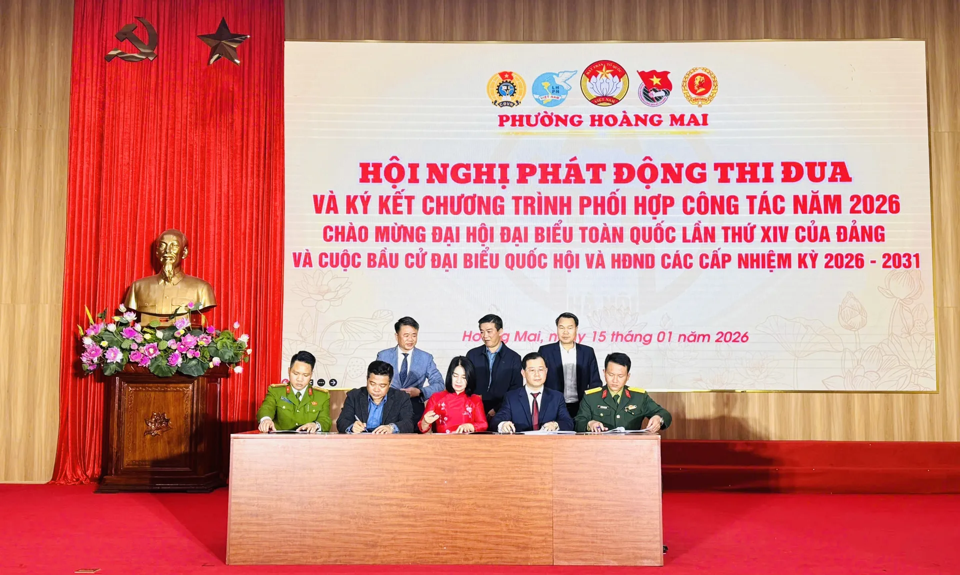 Phường Hoàng Mai phát động thi đua cao điểm ngay từ những ngày đầu năm 2026