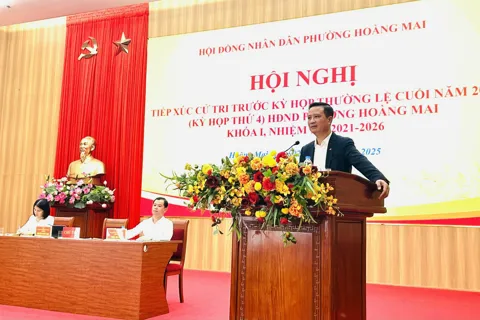 Phường Hoàng Mai: ưu tiên giải quyết kiến nghị của cử tri, phát triển thương mại – dịch vụ