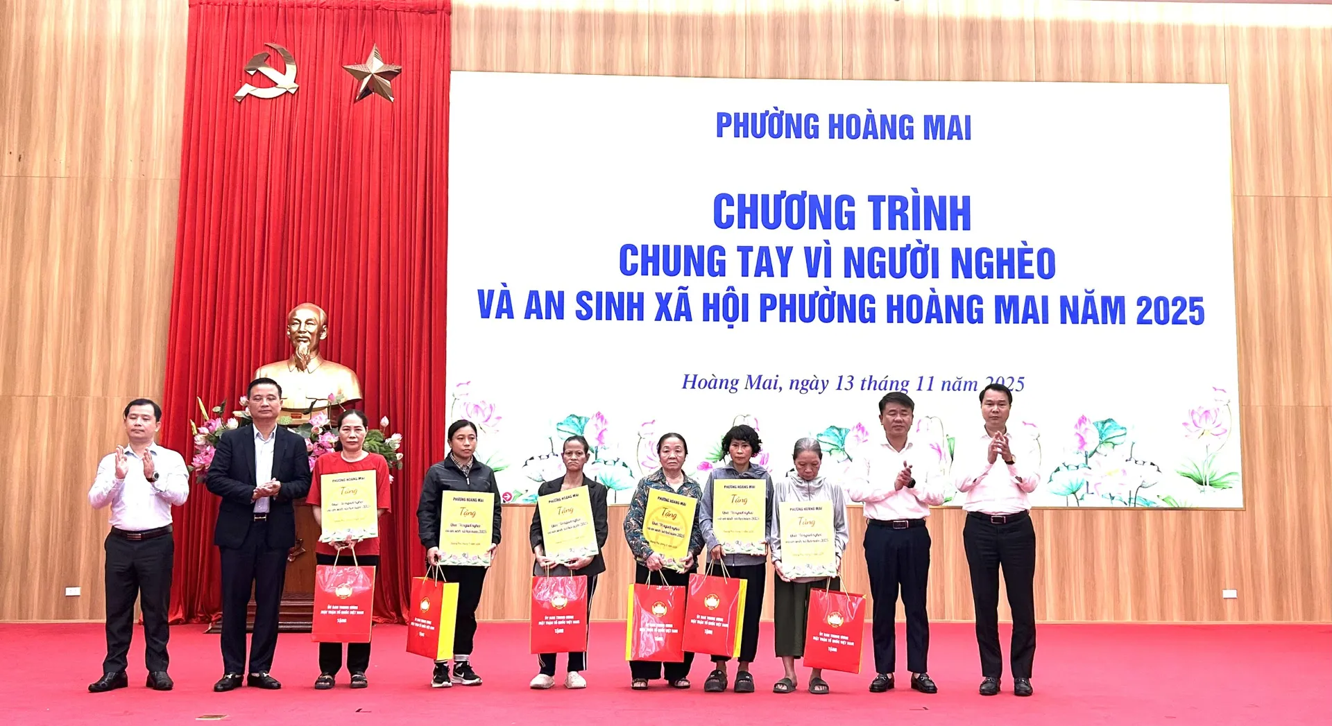 Phường Hoàng Mai vận động gần 500 triệu đồng hỗ trợ gia đình khó khăn