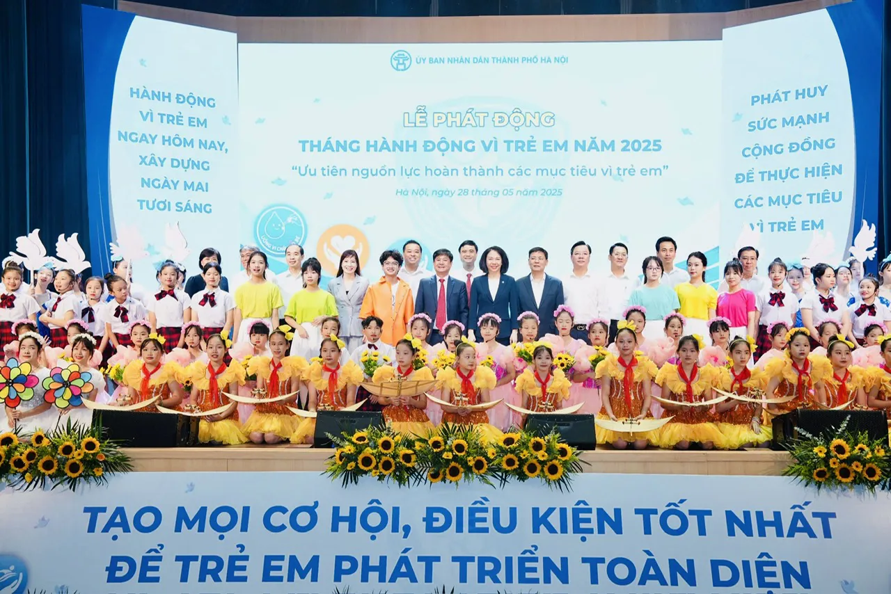 Hà Nội phát động Tháng hành động vì trẻ em năm 2025