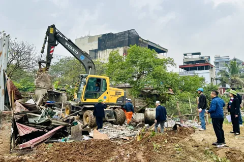 Phường Hoàng Mai cưỡng chế thu hồi đất thực hiện Dự án nối từ Khu đô thị Đồng Tàu đến đường Giải Phóng