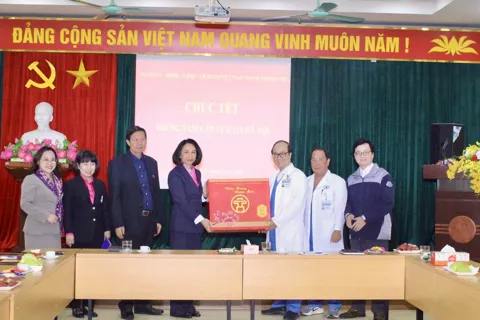 Phó Chủ tịch UBND Thành phố Vũ Thu Hà thăm, chúc Tết Trung tâm Cấp cứu 115