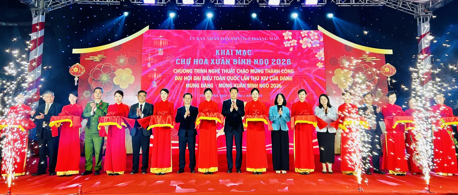 Phường Hoàng Mai khai mạc Chợ hoa Xuân Bính Ngọ 2026