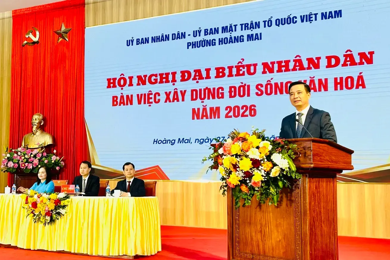 Phường Hoàng Mai xây dựng đời sống văn hóa, nếp sống văn minh và an sinh xã hội