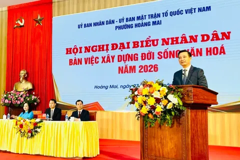 Phường Hoàng Mai xây dựng đời sống văn hóa, nếp sống văn minh và an sinh xã hội