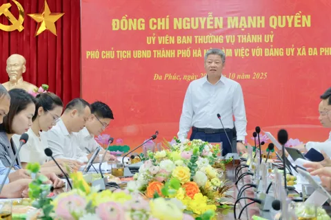 Phó Chủ tịch UBND TP Hà Nội Nguyễn Mạnh Quyền: làm tốt công tác quy hoạch, tạo động lực phát triển xã Đa Phúc nhanh, bền vững