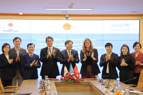 Nhật Bản và UNICEF hỗ trợ 6 triệu USD triển khai dự án chống chịu thiên tai cho trẻ em Việt Nam