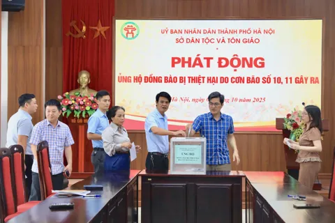 Sở Dân tộc và Tôn giáo Hà Nội phát động ủng hộ đồng bào bị thiệt hại do bão lũ