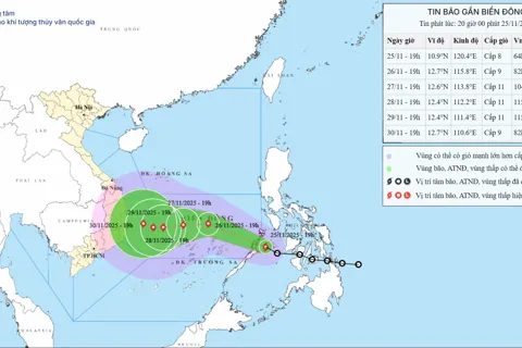 Bão vào Biển Đông gây sóng cao đến 9m, biển động dữ dội
