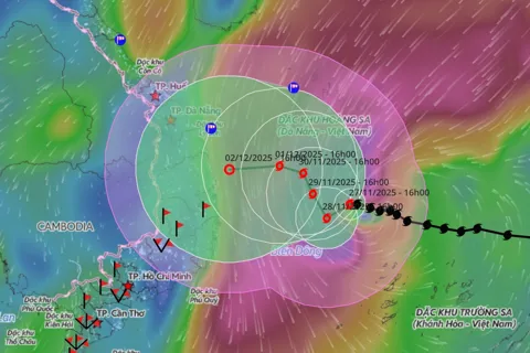Vì sao bão số 15 liên tục đổi hướng, biến động cấp độ rủi ro?