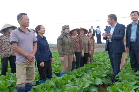 Phó Chủ tịch UBND TP Hà Nội Nguyễn Mạnh Quyền làm việc với xã Bát Tràng