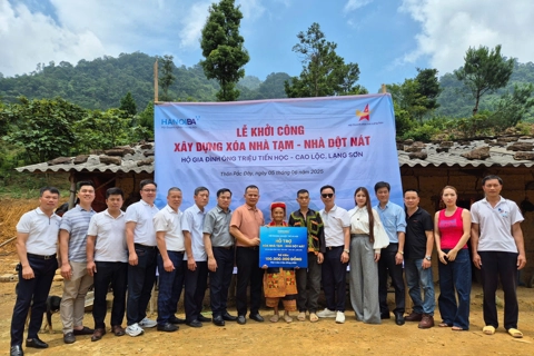 Hội Doanh nghiệp trẻ Hà Nội hỗ trợ an cư cho hộ nghèo tại Lạng Sơn
