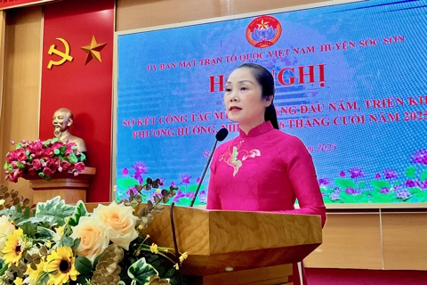 Huyện Sóc Sơn: sớm hoàn thiện tổ chức bộ máy Mặt trận Tổ quốc tại đơn vị hành chính mới