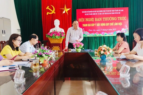 Hà Nội: vận hành thử nghiệm bộ máy Uỷ ban MTTQ Việt Nam xã Phúc Lộc