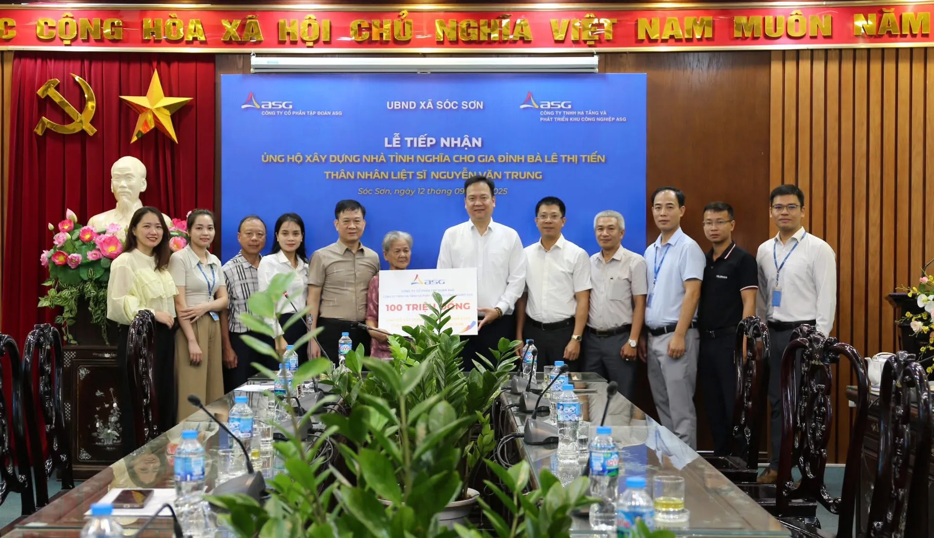 Xã Sóc Sơn hỗ trợ xây nhà tình nghĩa cho thân nhân liệt sỹ