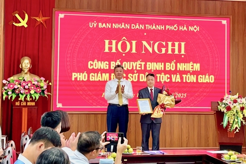 Sở Dân tộc và Tôn giáo Hà Nội có thêm 1 Phó Giám đốc