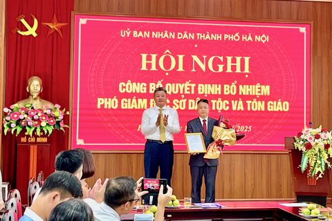 Sở Dân tộc và Tôn giáo Hà Nội có thêm 1 Phó Giám đốc