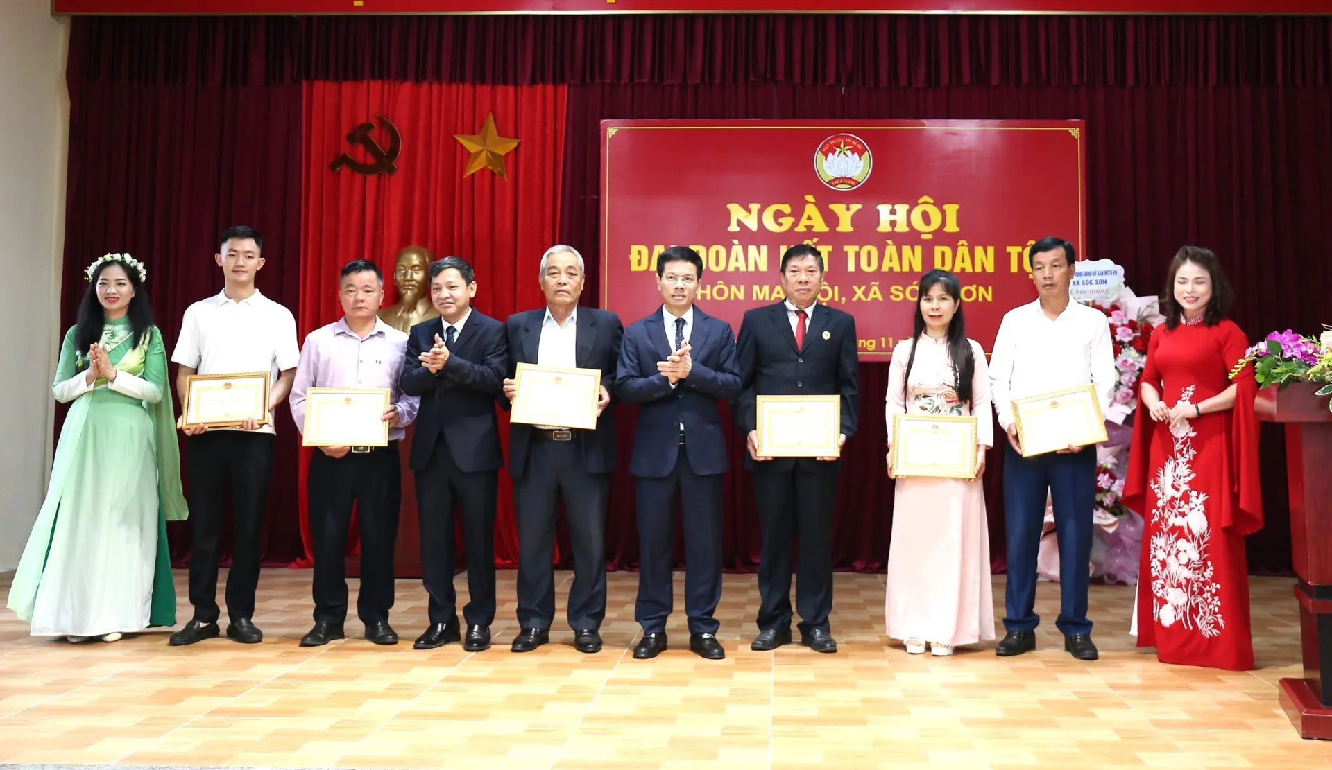 Bí thư xã Sóc Sơn: đẩy mạnh các phong trào thi đua yêu nước ở thôn Mai Nội