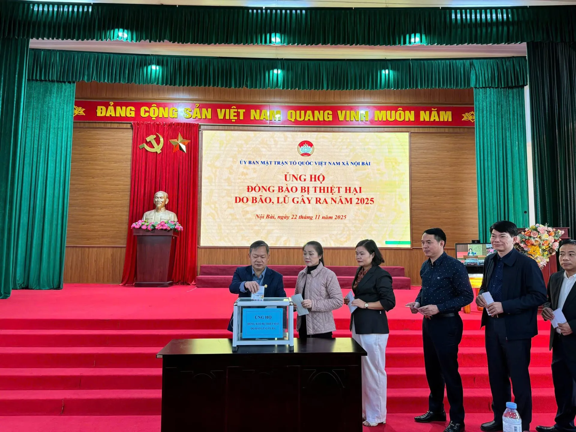 Xã Nội Bài phát động ủng hộ đồng bào miền Trung - Tây Nguyên khắc phục hậu quả mưa lũ