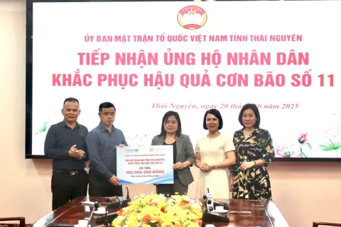 Hội Doanh nghiệp trẻ Hà Nội ủng hộ đồng bào vùng lũ gần 1 tỷ đồng