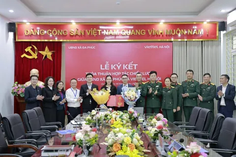 Xã Đa Phúc và Viettel Hà Nội ký thoả thuận hợp tác chiến lược về chuyển đổi số
