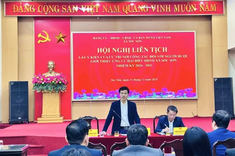 Xã Sóc Sơn: thống nhất danh sách nhân sự ứng cử đại biểu HĐND xã nhiệm kỳ 2026-2031