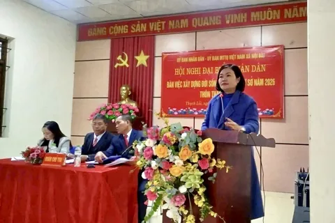 Xã Nội Bài tổ chức điểm thàng công Hội nghị đại biểu Nhân dân năm 2026