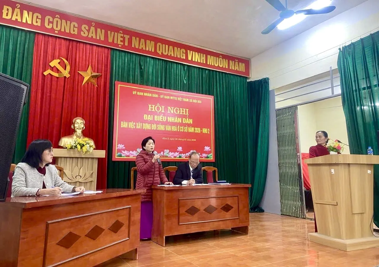 Xã Nội Bài tổ chức thành công Hội nghị Đại biểu Nhân dân tại 32/32 thôn, khu, tổ dân cư