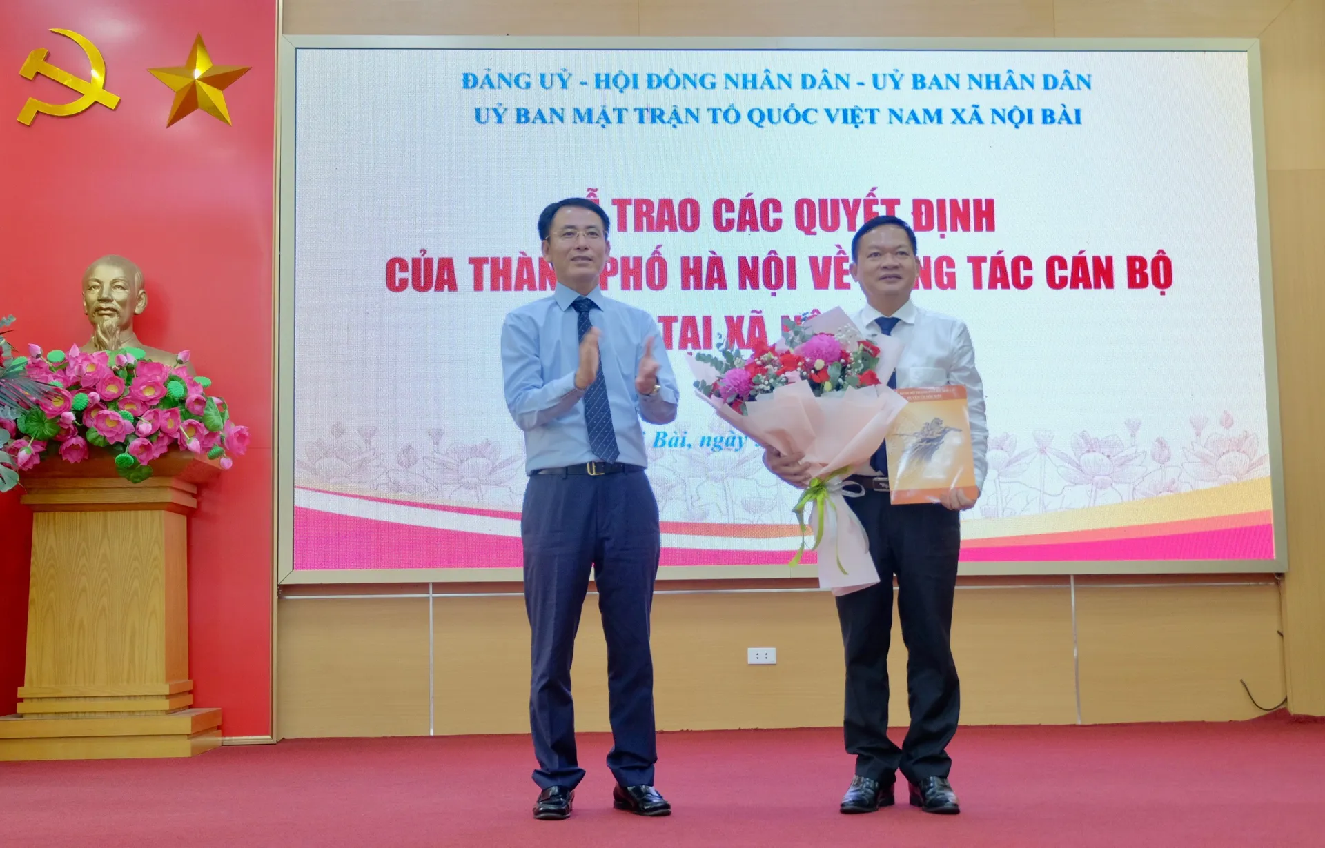 Đồng chí Nguyễn Nam Hà được chỉ định giữ chức Bí thư Đảng uỷ xã Nội Bài