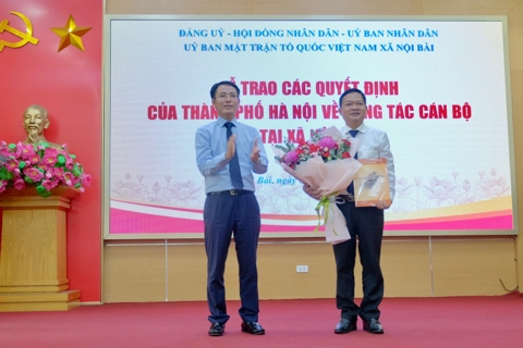 Đồng chí Nguyễn Nam Hà được chỉ định giữ chức Bí thư Đảng uỷ xã Nội Bài