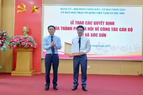 Đồng chí Bùi Duy Cường được chỉ định giữ chức Bí thư Đảng uỷ xã Sóc Sơn