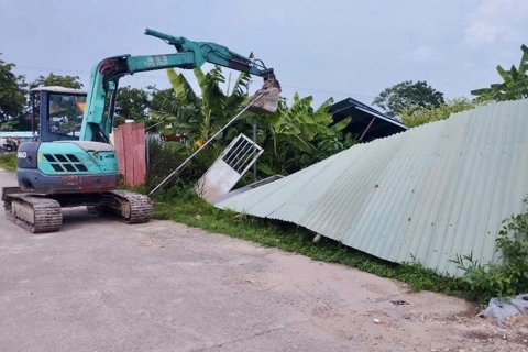 Xã Sóc Sơn cưỡng chế hàng loạt vi phạm trên đất nông nghiệp