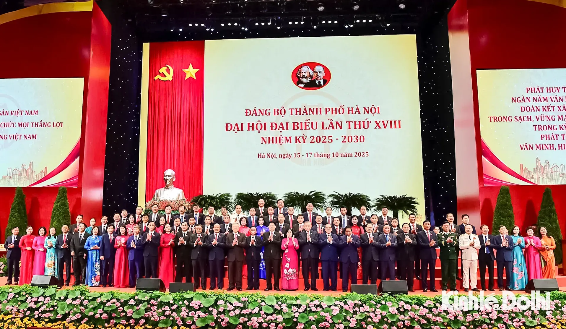 Danh sách Ban Chấp hành Đảng bộ Thành phố Hà Nội khóa XVIII nhiệm kỳ 2025 - 2030, gồm 75 đồng chí