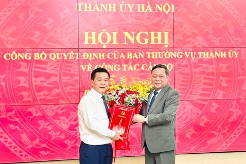 Ông Lê Trung Kiên được phân công giữ chức Phó Trưởng ban Tổ chức Thành ủy Hà Nội
