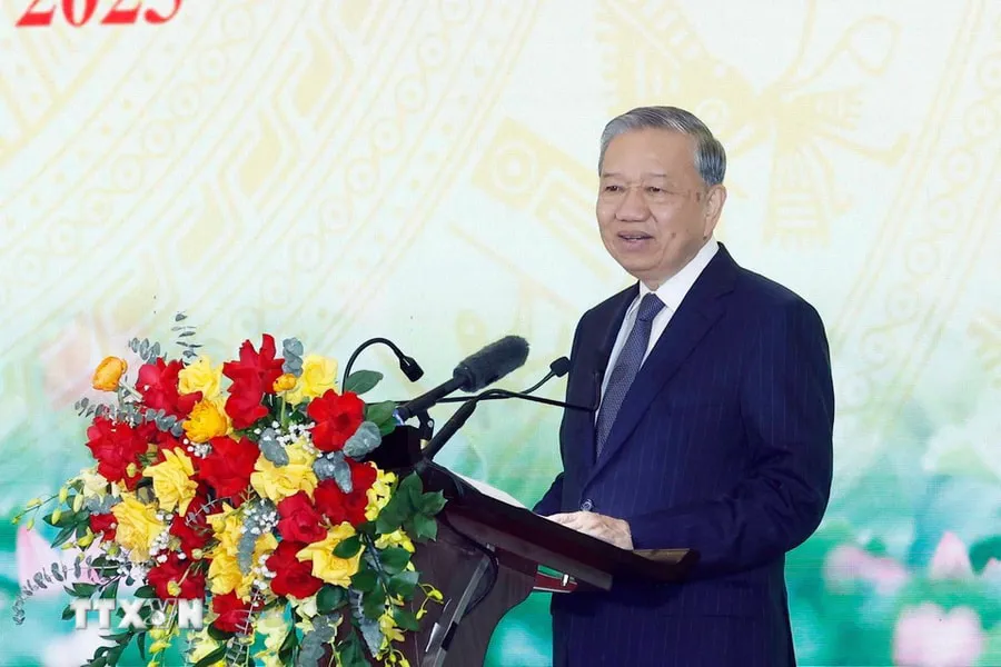 Toàn văn phát biểu của Tổng Bí thư Tô Lâm tại Hội nghị toàn quốc tổng kết công tác tuyên giáo và dân vận năm 2025